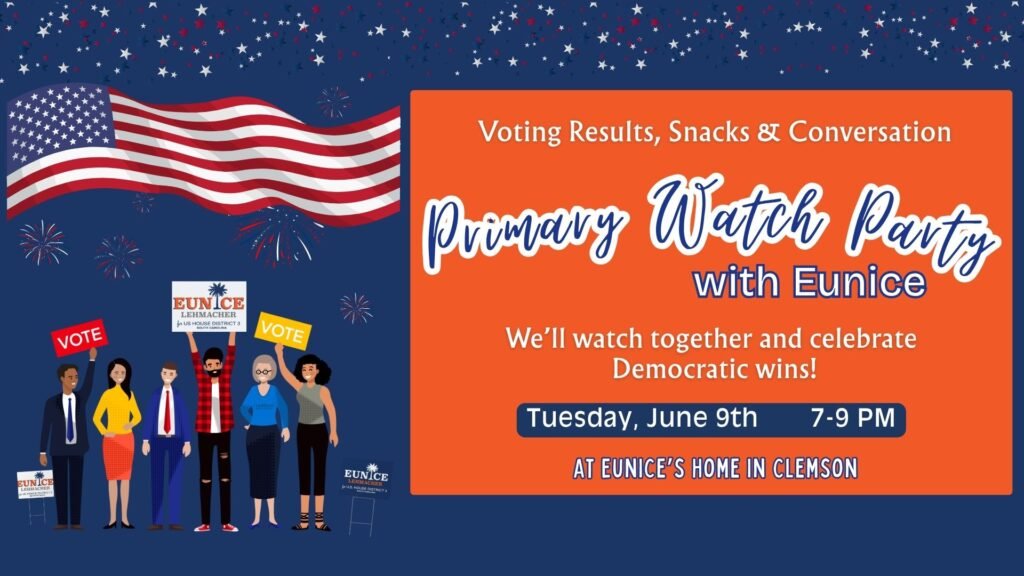 Primary watch party graphic